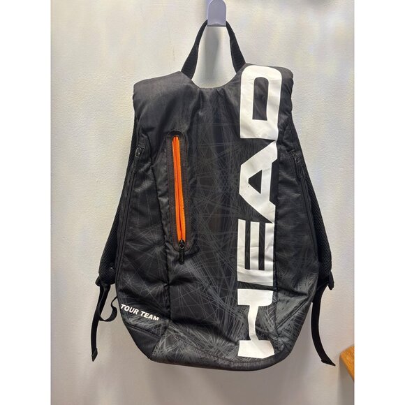 Head Tour Team Tennis Backpack Black/Orange - Picture 1 of 6